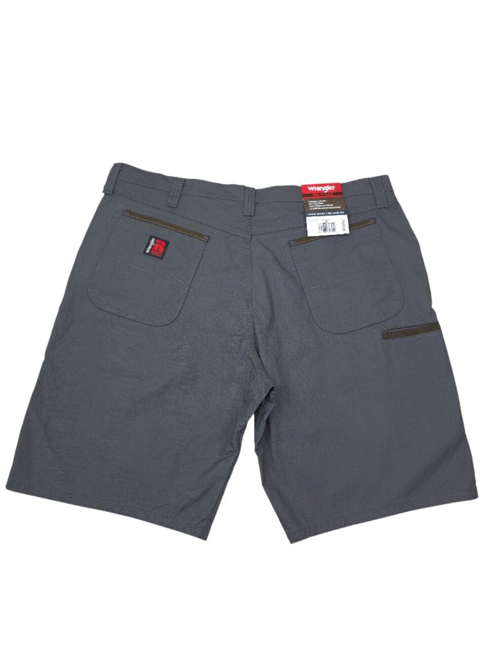 Wrangler Riggs Workwear Mens Relaxed Fit Work Shorts Gray Size 42 Durable Cotton